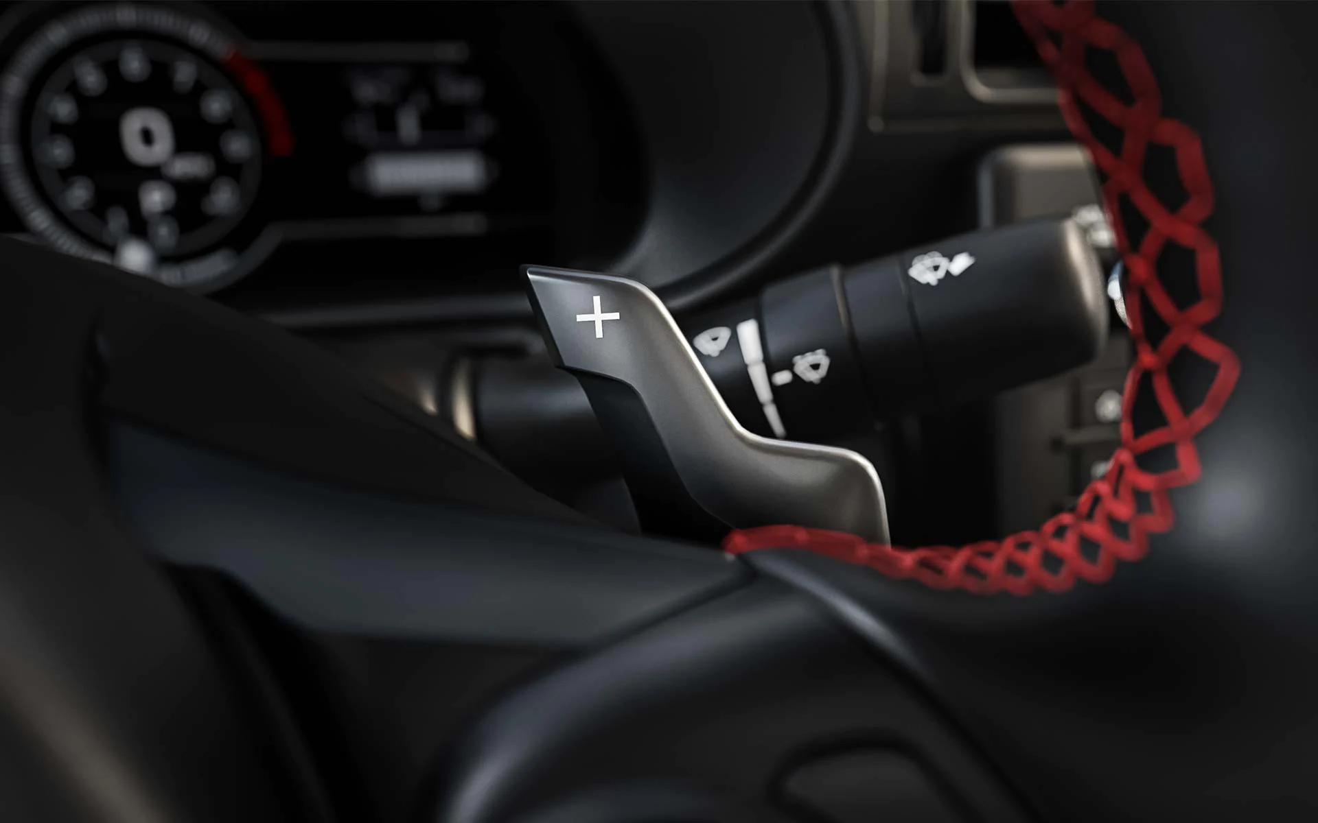 A close up shot of the paddle shifters on the 2022 Subaru BRZ Limited.