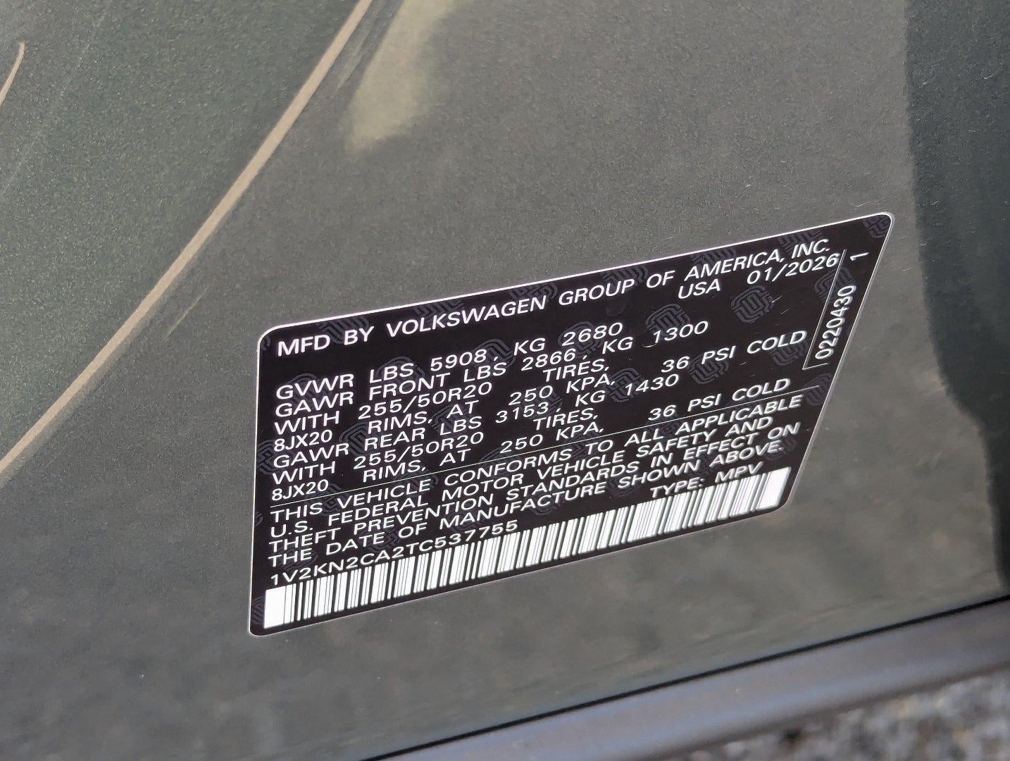 2026 Volkswagen Atlas 2.0T SE w/Technology