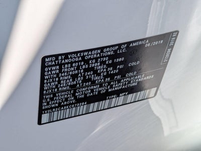 2019 Volkswagen Atlas 3.6L V6 SE