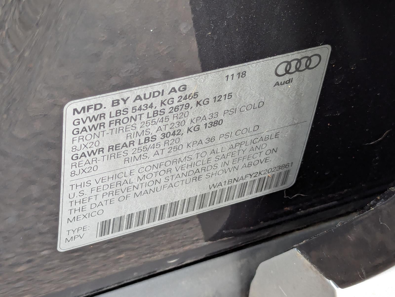 2019 Audi Q5 2.0T Premium Plus quattro