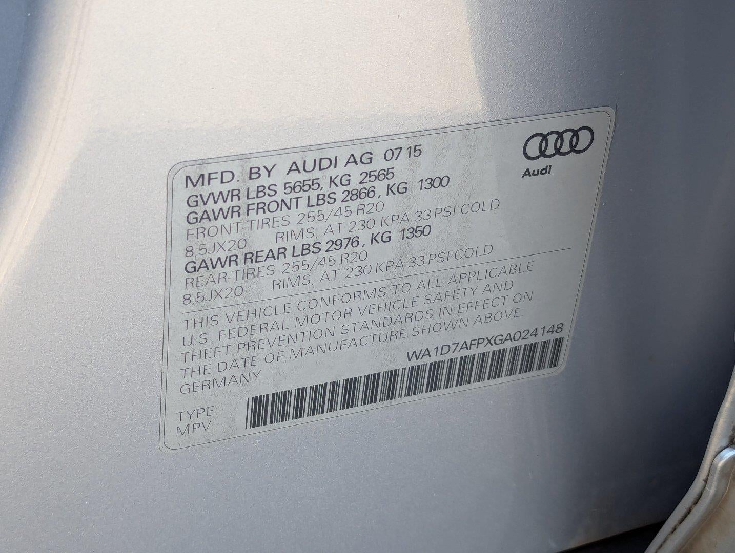 2016 Audi Q5 Premium Plus