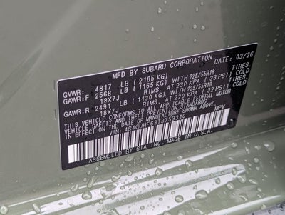 2026 Subaru CROSSTREK Sport