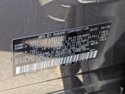 2026 Subaru FORESTER Standard Model