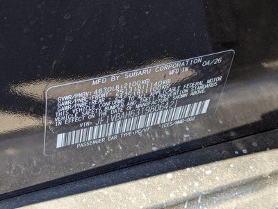 2026 Subaru WRX Base