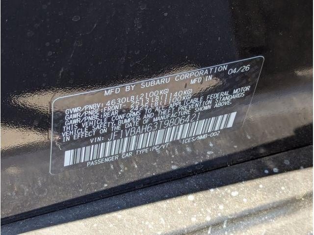 2026 Subaru WRX Base