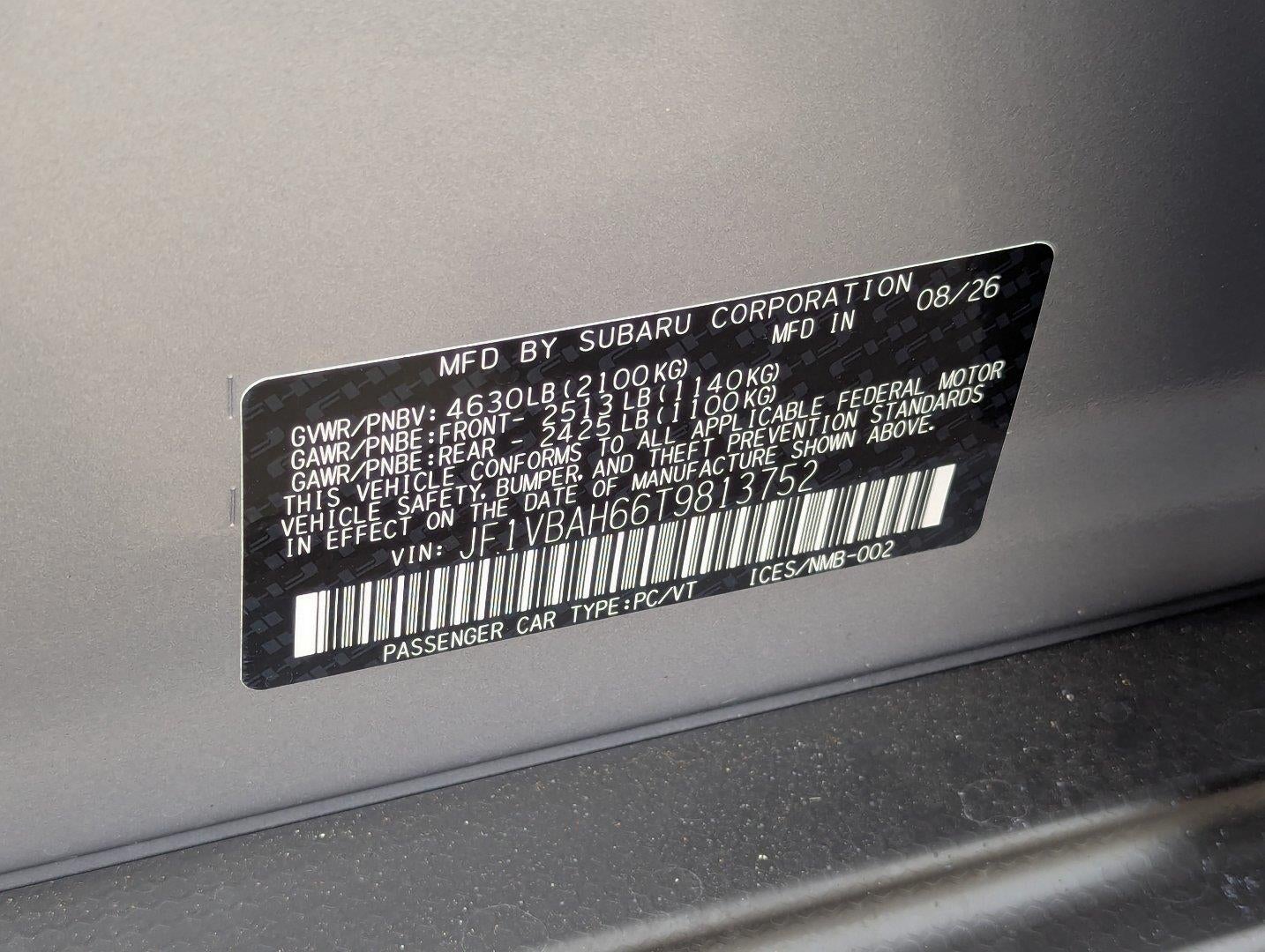 2026 Subaru WRX Premium