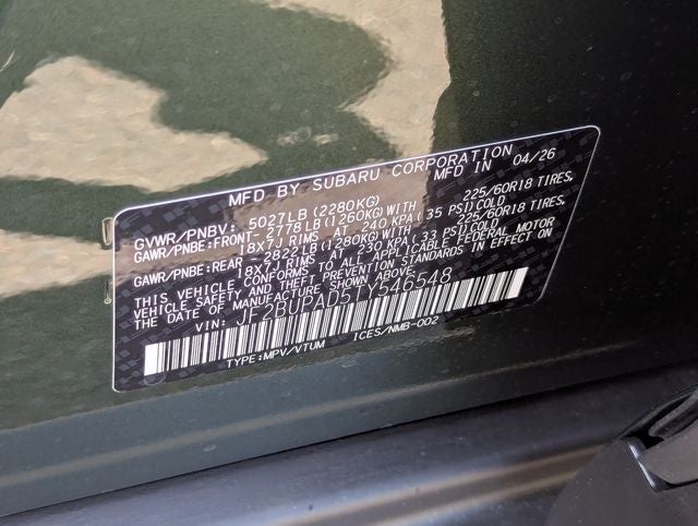 2026 Subaru OUTBACK Premium