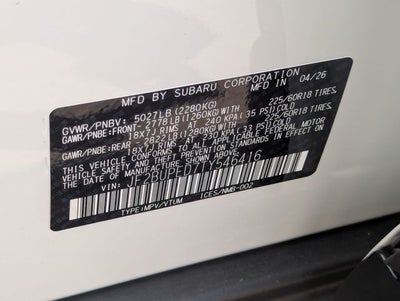 2026 Subaru OUTBACK Touring