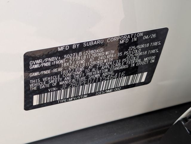 2026 Subaru OUTBACK Touring