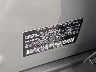 2026 Subaru OUTBACK Limited XT
