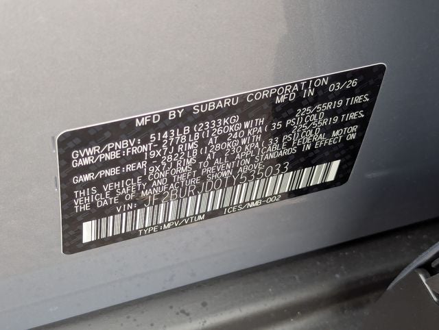 2026 Subaru OUTBACK Touring XT