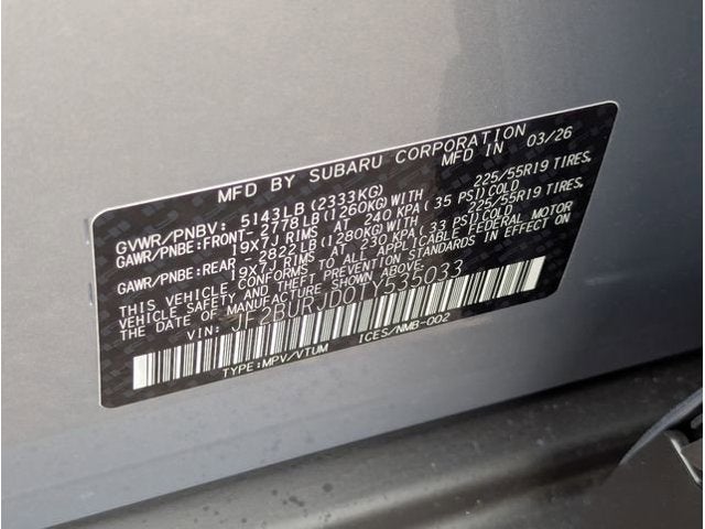 2026 Subaru OUTBACK Touring XT