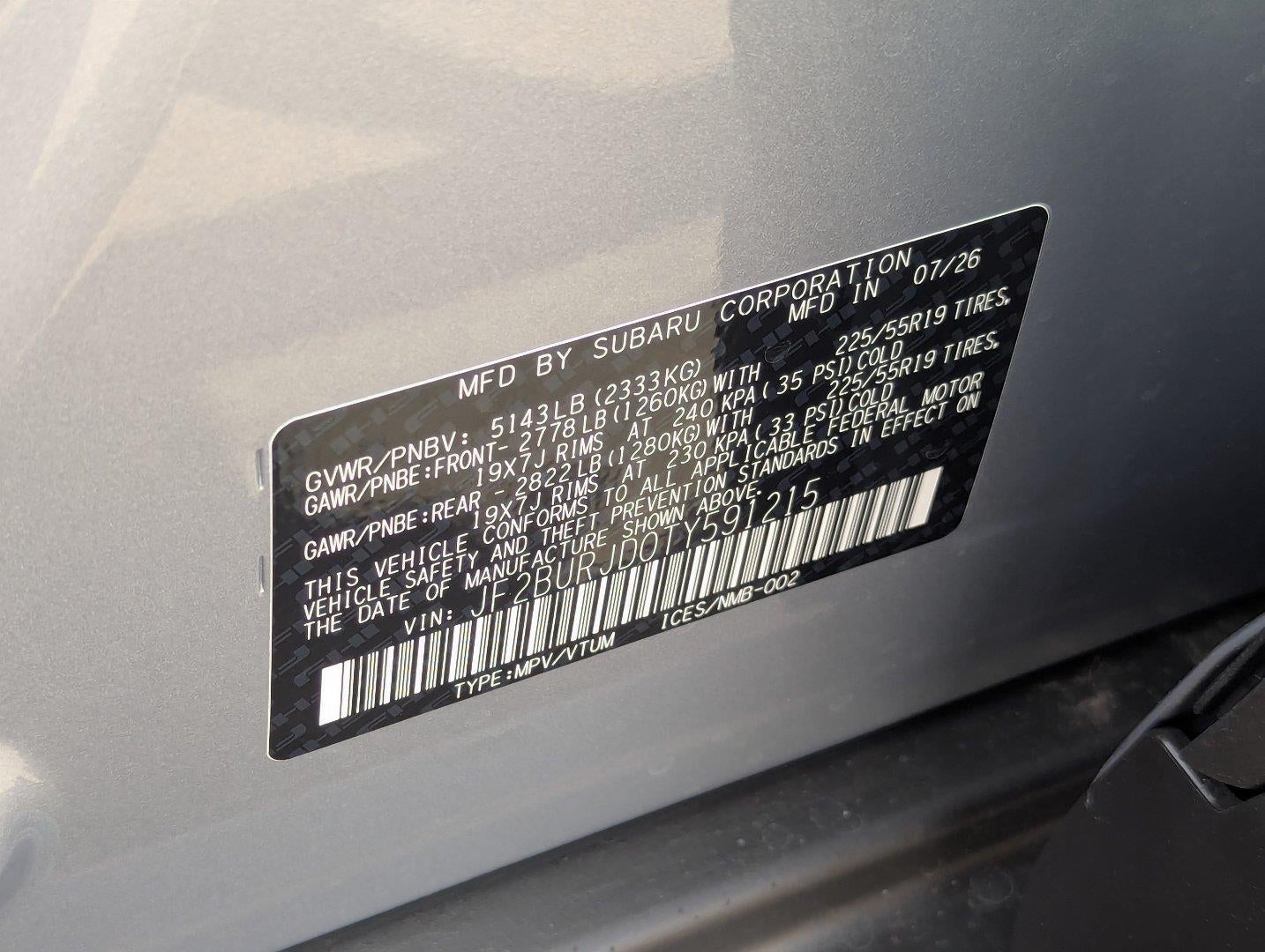 2026 Subaru OUTBACK Touring XT