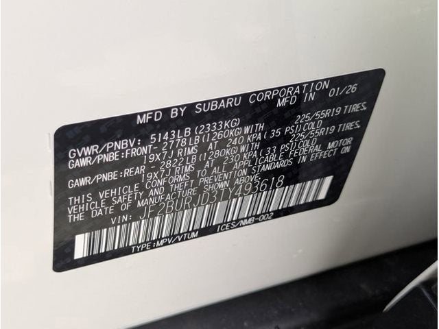 2026 Subaru OUTBACK Touring XT