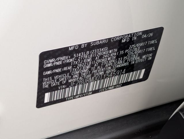 2026 Subaru OUTBACK Wilderness