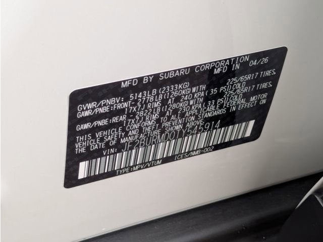 2026 Subaru OUTBACK Wilderness