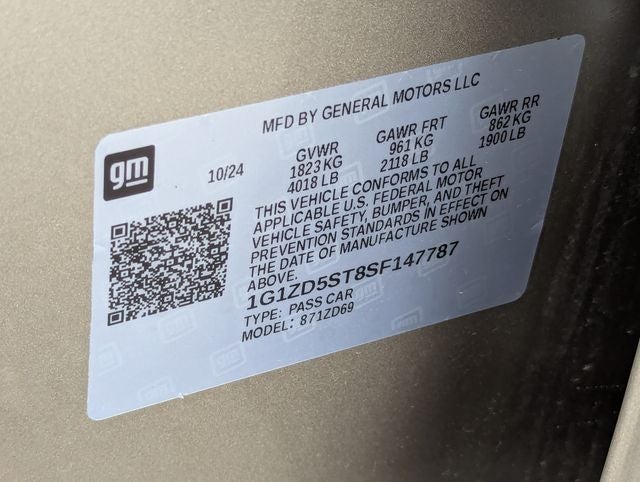 2025 Chevrolet Malibu LT 1LT