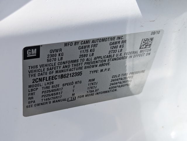 2011 Chevrolet Equinox LT 1LT