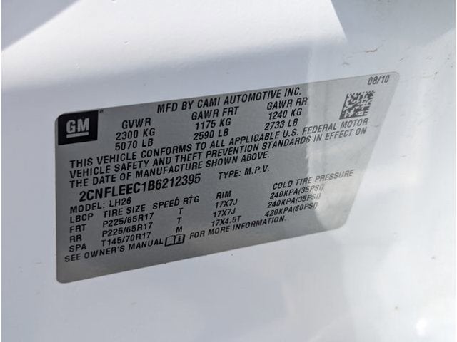 2011 Chevrolet Equinox LT 1LT