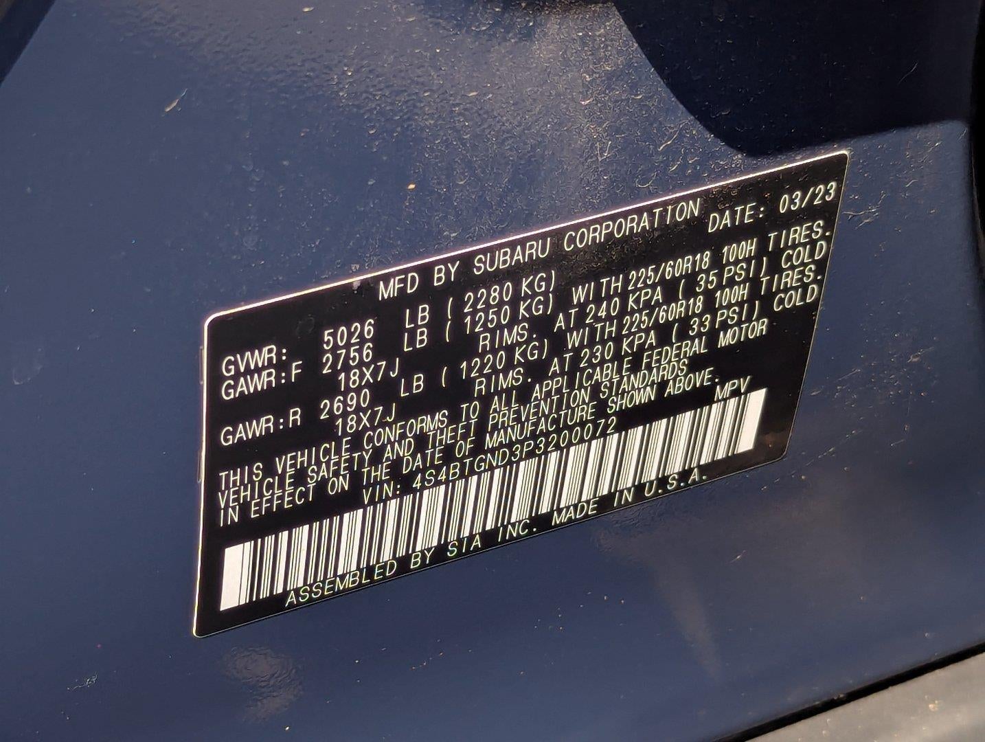 2023 Subaru Outback Limited XT