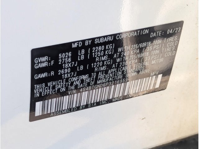 2023 Subaru Outback Limited XT