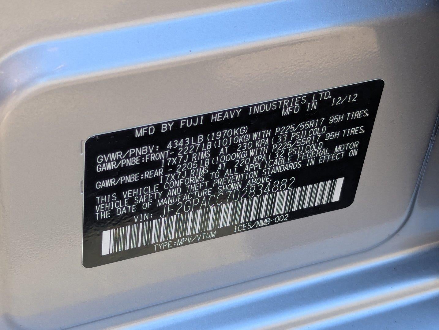 2013 Subaru Xv Crosstrek Premium