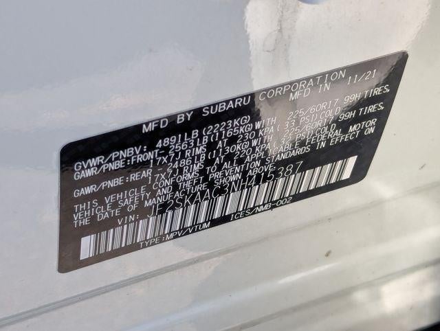 2022 Subaru FORESTER CVT