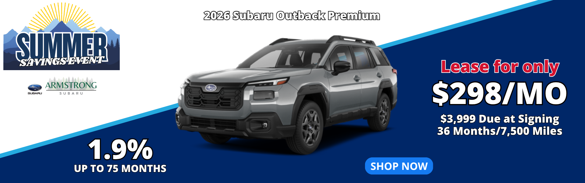 2026 Subaru Outback Premium Lease at Armstrong Subaru in McMinnville OR