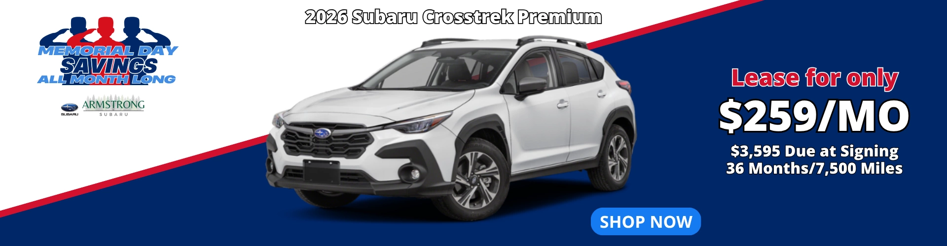 Lease 2026 Subaru Crosstrek Premium Armstrong Subaru in McMinnville OR
